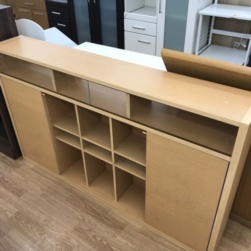 ★ジモティ割あり★ キッチン収納棚    H91×W150×D24  クリーニング済み KJ5561