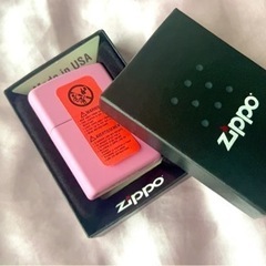 【新品未使用・元値3800円】箱付きZIPPOマットピンクの画像