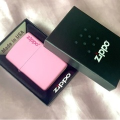 【新品未使用・元値3800円】箱付きZIPPOマットピンク