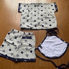 コムサイズム　COMME CA ISM 甚平 3点セット　80センチ　夏　男の子の画像