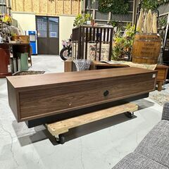★ニトリ テレビボード★NITORI AVボード ローボード ブラウン 木調 2020年 シンプル モダン シック 50Vテレビの画像