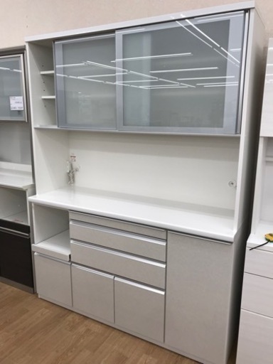 ★ジモティ割あり★ 松田家具  食器棚　 H205×W156×D50 クリーニング済み KJ5562