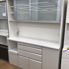 ★ジモティ割あり★ 松田家具  食器棚　 H205×W156×D50 クリーニング済み KJ5562