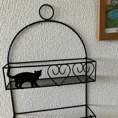 【7/28まで】壁掛け　小物入れ　猫雑貨の画像