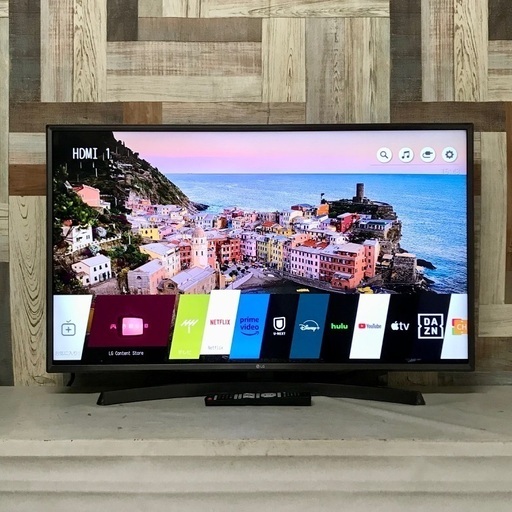 即日受渡❣️LGエレクトロニクス 4K43型 YouTube,Netflixなど視聴可 29500円