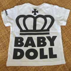 80ベビードール　ミッキー　半袖Ｔシャツ　首元スナップボタン付の画像