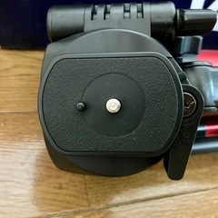 【お取引中】Velbon 三脚 レバー式 EX-440 RED 4段 小型 3Way雲台クイックシュー付き アルミ製 の画像