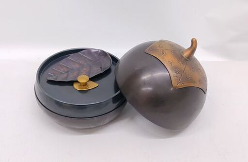 幸来堂 銅製茶入 茄子 茶さじ付 純銅製 茶道具 ☆ 札幌市 豊平区 平岸 幸来堂 銅製茶入 茄子 茶さじ付 純銅製 茶道具 ☆ 札幌市 豊平区 平岸