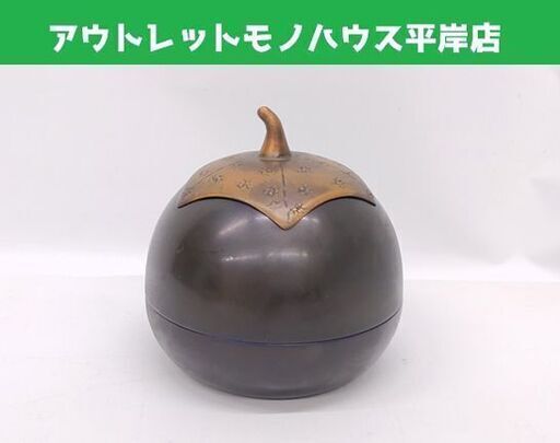 幸来堂 銅製茶入 茄子 茶さじ付 純銅製 茶道具 ☆ 札幌市 豊平区 平岸