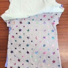 【店頭引き取り限定】新品未使用品：VIGOSS キッズTシャツ 3枚セット 女の子用　XS5/6(約120cm)　かわいい　キュートの画像