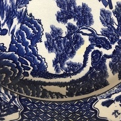 大皿　染め付けの画像