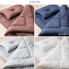 来客用布団セット★敷布団・掛け布団・まくら3点の画像