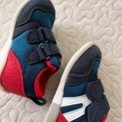 ほぼ新品  キャロット12.5 ムーンスター ファーストシューズ　スニーカー　傘　靴下の画像