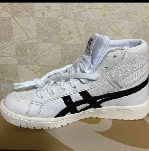 【asics】ポイントゲッター　スポーツスタイルシューズ　ハイカットスニーカー　　ホワイト/ブラック　25.0cm GEL-PTG MT　新品未使用