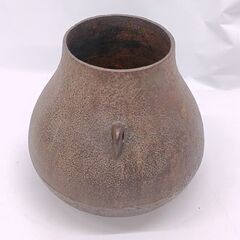 茶道具 茶釜 鶴首釜 鉄 釣釜 風炉用 高さ20㎝ 蓋無し☆ 札幌市 豊平区 平岸の画像