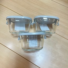 【新品未使用品】イワキ保存容器3個　iwakiの画像