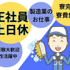 お仕事環境抜群！福利厚生充実×綺麗な工場でもくもく簡単作業/お菓...