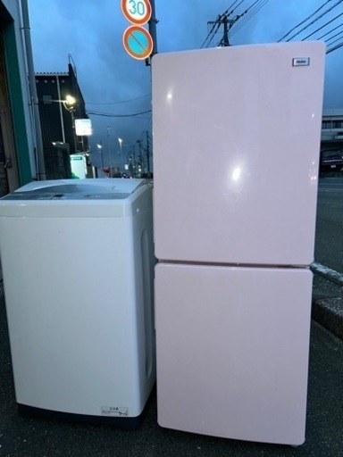 福岡市配送設置無料　高年式148L冷蔵庫、洗濯機セット