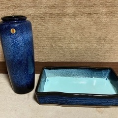 三彩園　愛知　常滑焼　花器　花瓶　水盤　バラ売り可