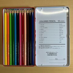 サクラマット水彩絵の具12色（5ｍl）＋パレット＋uni色鉛筆12色セットの画像