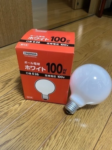 ボール電球　100W 2個