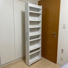 キッチンすきま収納ワゴン　キャスター付きの画像