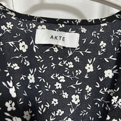 AKTE/ハーフスリーブラップロングワンピースの画像