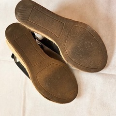 【無印良品 】⭐︎美品⭐︎ 
エスパドリーユカバーサンダル　黒の画像