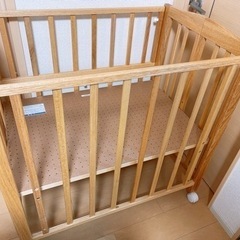 カトージ ミニベッド 折りたたみ（ナチュラル） の画像