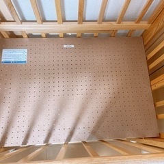 カトージ ミニベッド 折りたたみ（ナチュラル） の画像