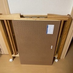 カトージ ミニベッド 折りたたみ（ナチュラル） の画像