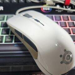 Magic-Refiner MK21-61Key　SteelSeries RIVAL 300 WHITE　青軸メカニカルキーボード、マウスセットの画像