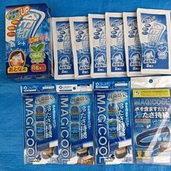 冷却シートとタオル