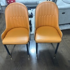 家具 ダイニングチェア2脚の画像