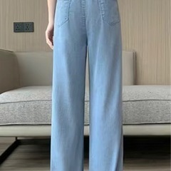新品　薄ワイドパンツ夏用の画像