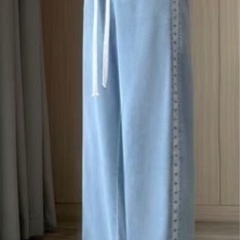 新品　薄ワイドパンツ夏用の画像