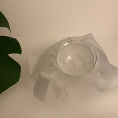 未使用　ガラス フラワーベース 花瓶の画像