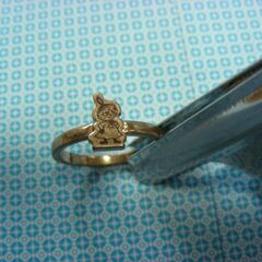 ムーミン、ミー　3連リング　（ゴールド）の画像