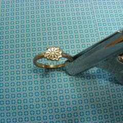 ムーミン、ミー　3連リング　（ゴールド）の画像