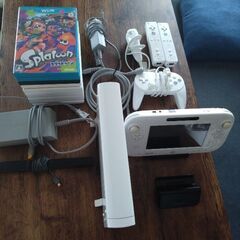 wiiU本体とコントローラー　ソフト10本セット