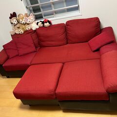【お譲り先決定】中古カウチソファー