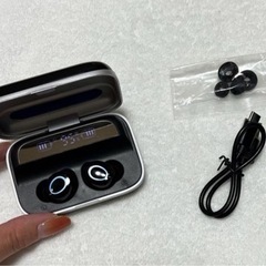 Bluetooth イヤホン 自動ペアリング ワイヤレス  ブラック おしゃれの画像