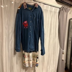 ニコアンド　デニムシャツ　大きめサイズ　近隣お届けしますの画像