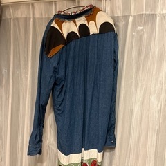 ニコアンド　デニムシャツ　大きめサイズ　近隣お届けしますの画像