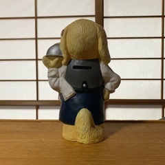 貯金箱／インテリア／陶器製(hand printed)KATO KOGEIの画像