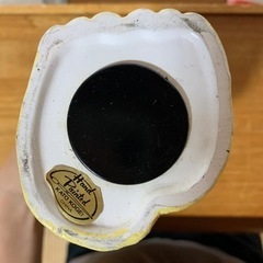 貯金箱／インテリア／陶器製(hand printed)KATO KOGEIの画像