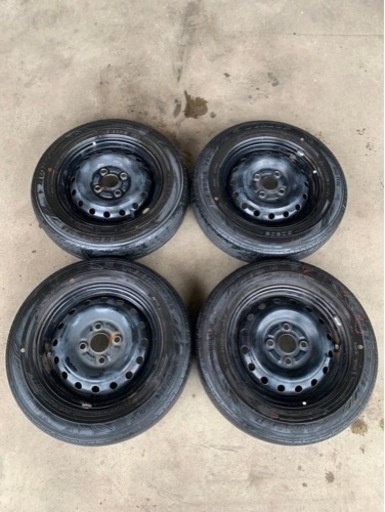 訳あり❗️鉄チンホイール＆タイヤ　ホイールキャップセット　145/80R13