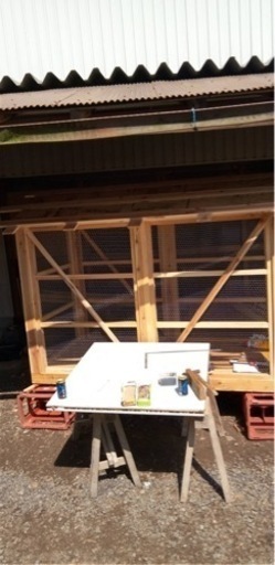 鶏小屋、犬小屋、などに