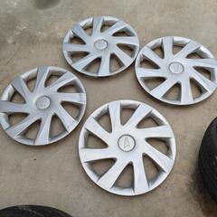 ダイハツ タント サマータイヤ4本 鉄ホイール　155/65 R 14　カバー付きの画像