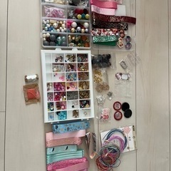 リボン、ピアス、イヤリング作り